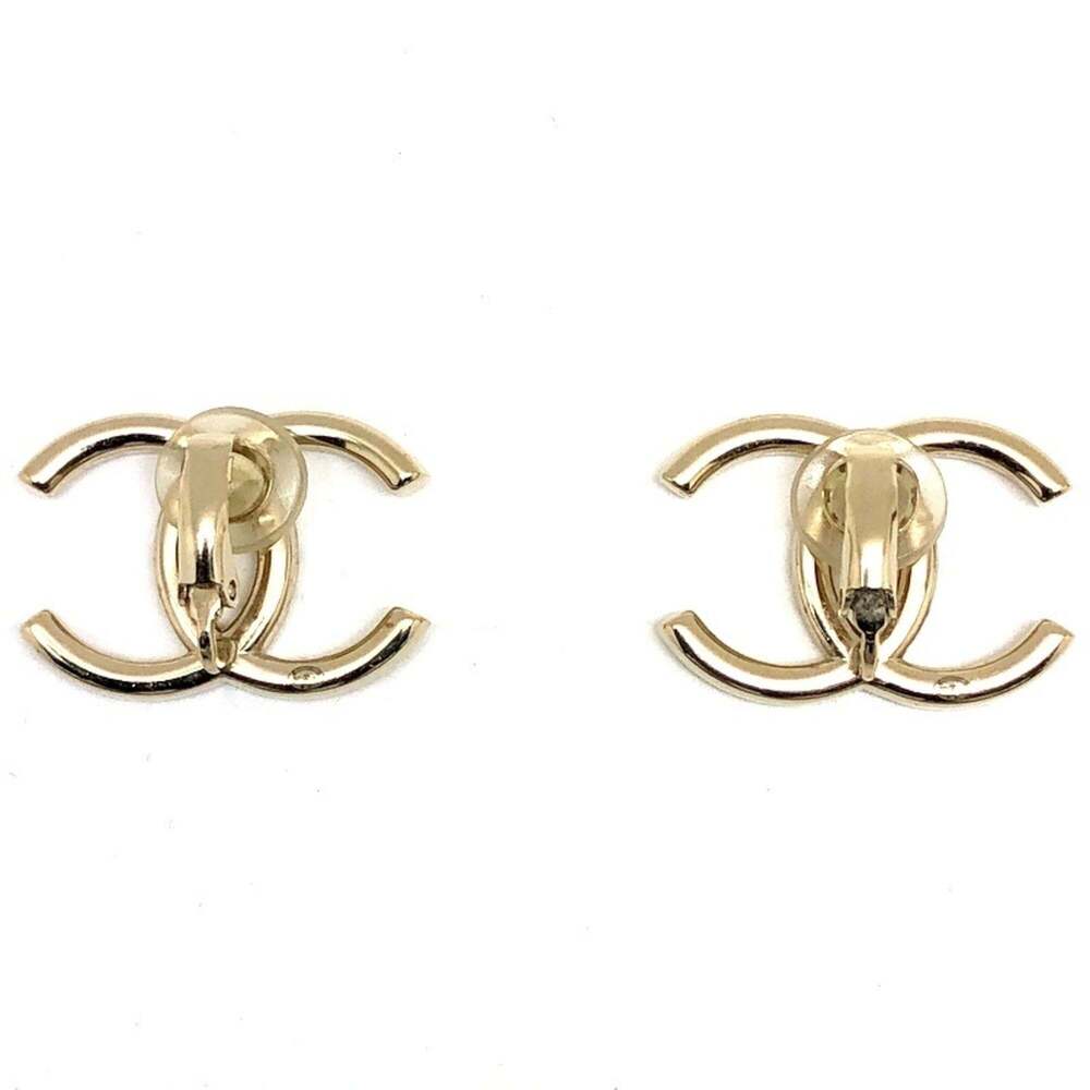 CHANEL Authentic Logo Earrings - Picture 2 of 8